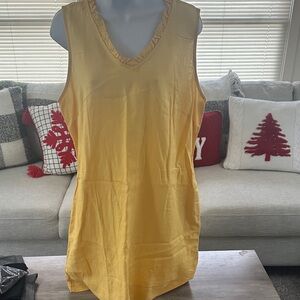 Briggs New York Yellow Sleeveless Dress
